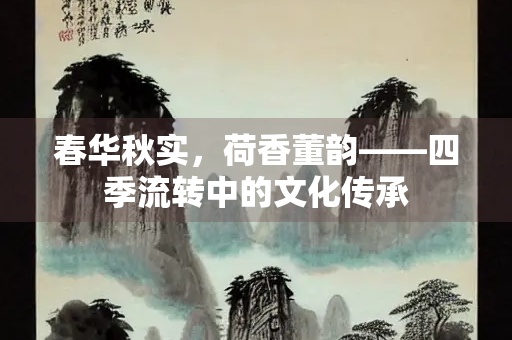 春华秋实,荷香董韵——四季流转中的文化传承 春华秋实,荷香董韵——四季流转中的文化传承