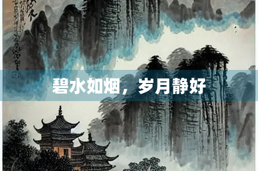碧水如烟，岁月静好