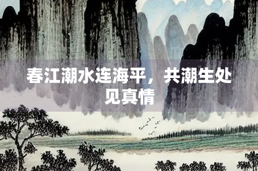 春江潮水连海平，共潮生处见真情
