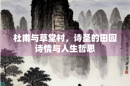 杜甫与草堂村，诗圣的田园诗情与人生哲思
