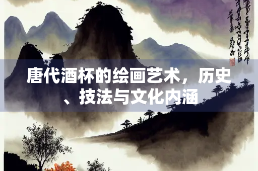 唐代酒杯的绘画艺术，历史、技法与文化内涵