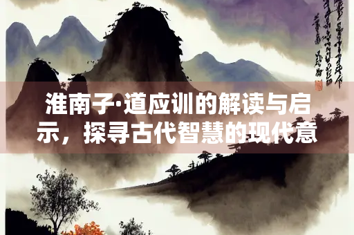 淮南子·道应训的解读与启示，探寻古代智慧的现代意义