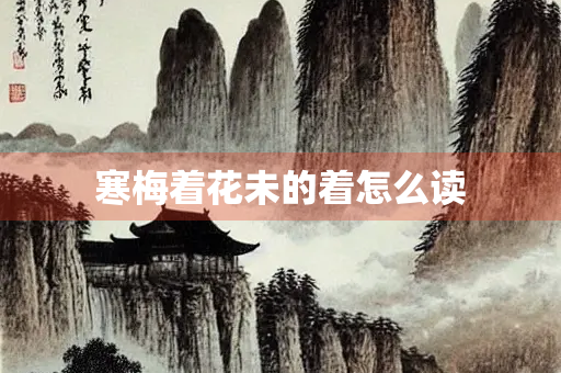 寒梅着花未的着怎么读
