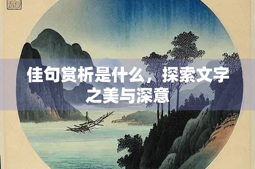 佳句赏析是什么，探索文字之美与深意