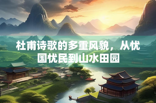 杜甫诗歌的多重风貌，从忧国忧民到山水田园