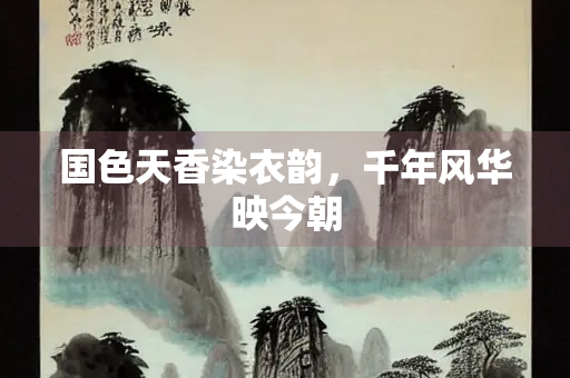 国色天香染衣韵，千年风华映今朝