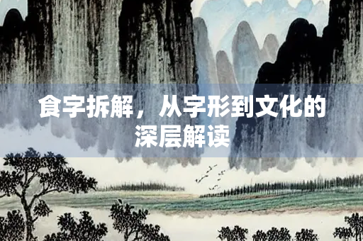 食字拆解，从字形到文化的深层解读
