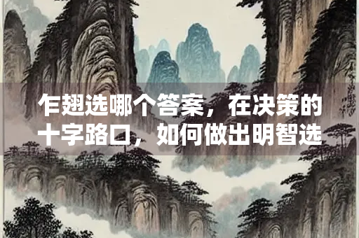 乍翅选哪个答案，在决策的十字路口，如何做出明智选择