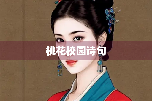 桃花校园诗句