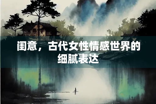 闺意，古代女性情感世界的细腻表达