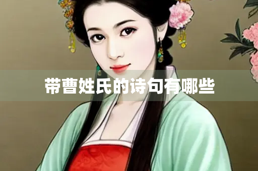 带曹姓氏的诗句有哪些