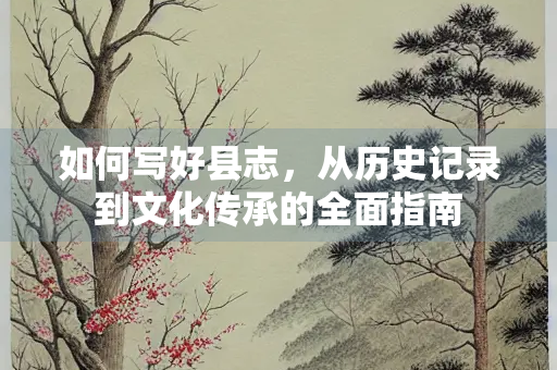 如何写好县志，从历史记录到文化传承的全面指南