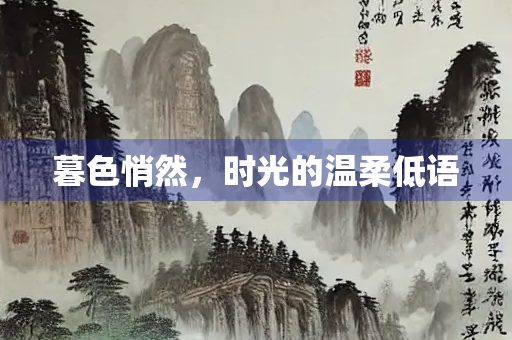 暮色悄然，时光的温柔低语