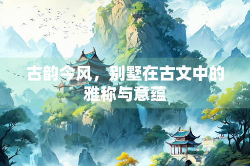 古韵今风，别墅在古文中的雅称与意蕴
