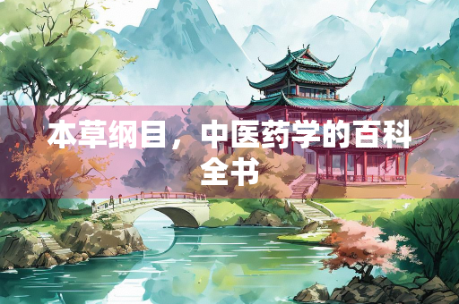 本草纲目，中医药学的百科全书