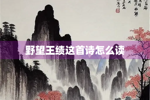野望王绩这首诗怎么读