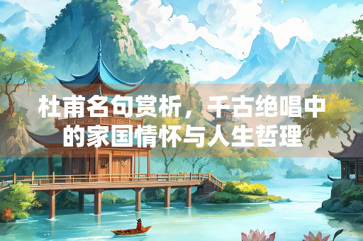 杜甫名句赏析，千古绝唱中的家国情怀与人生哲理
