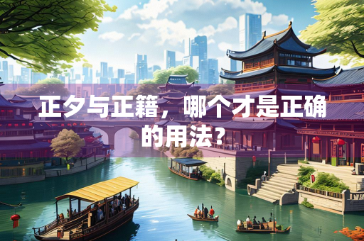 正夕与正籍，哪个才是正确的用法？