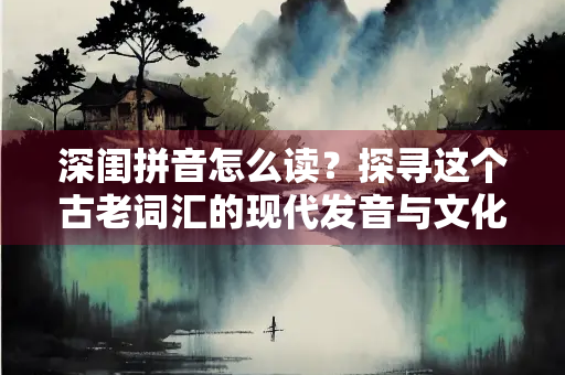 深闺拼音怎么读？探寻这个古老词汇的现代发音与文化内涵