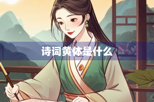 诗词黄体是什么