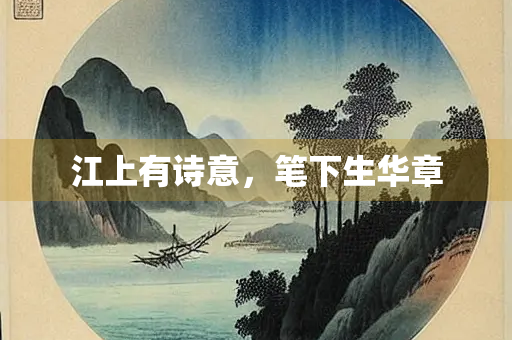江上有诗意，笔下生华章