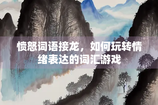 愤怒词语接龙，如何玩转情绪表达的词汇游戏