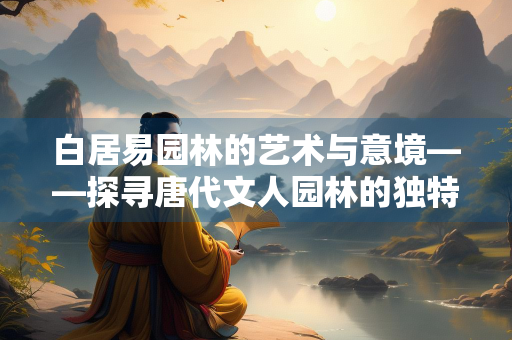 白居易园林的艺术与意境——探寻唐代文人园林的独特魅力