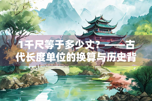 1千尺等于多少丈？——古代长度单位的换算与历史背景