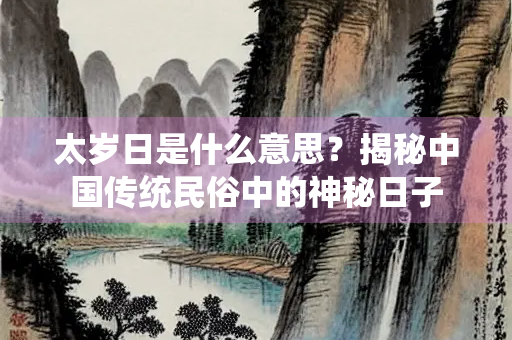太岁日是什么意思？揭秘中国传统民俗中的神秘日子