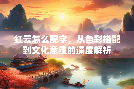 红云怎么配字，从色彩搭配到文化意蕴的深度解析