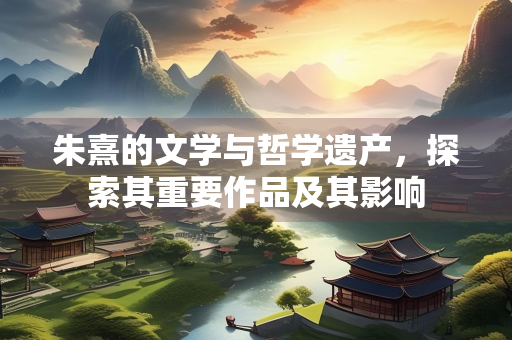 朱熹的文学与哲学遗产，探索其重要作品及其影响