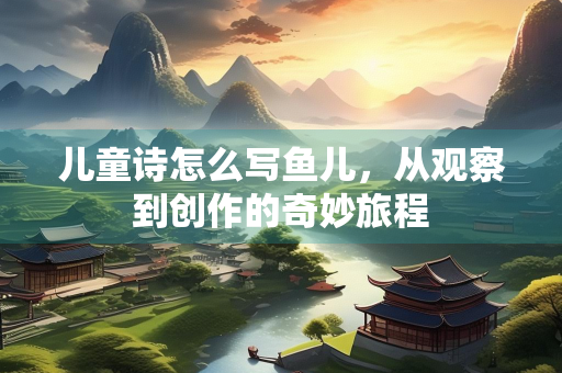 儿童诗怎么写鱼儿，从观察到创作的奇妙旅程