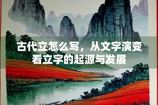 古代立怎么写，从文字演变看立字的起源与发展