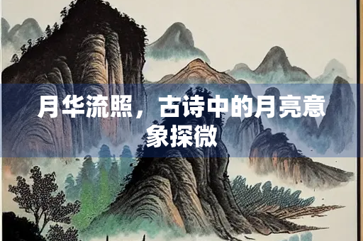 月华流照，古诗中的月亮意象探微