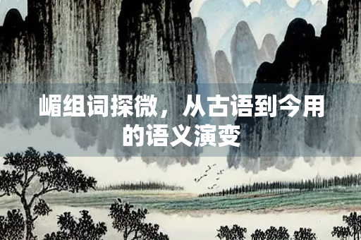 嵋组词探微，从古语到今用的语义演变