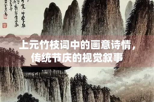 上元竹枝词中的画意诗情，传统节庆的视觉叙事