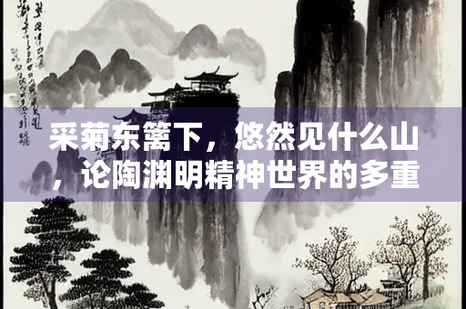 采菊东篱下，悠然见什么山，论陶渊明精神世界的多重维度