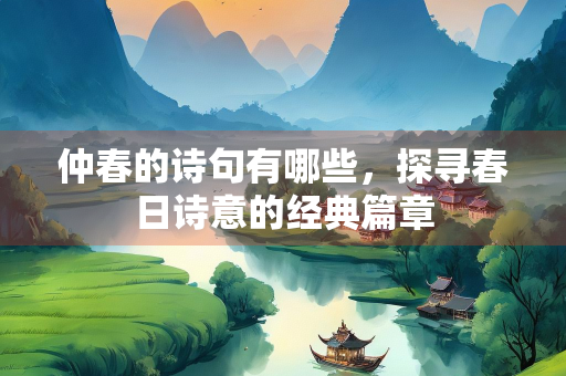 仲春的诗句有哪些，探寻春日诗意的经典篇章