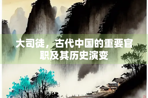 大司徒，古代中国的重要官职及其历史演变