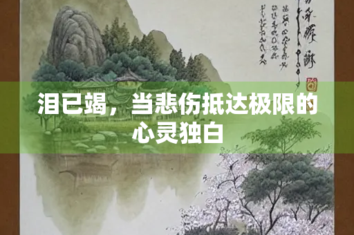 泪已竭，当悲伤抵达极限的心灵独白