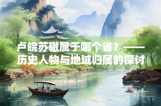 卢皖苏辙属于哪个省？——历史人物与地域归属的探讨