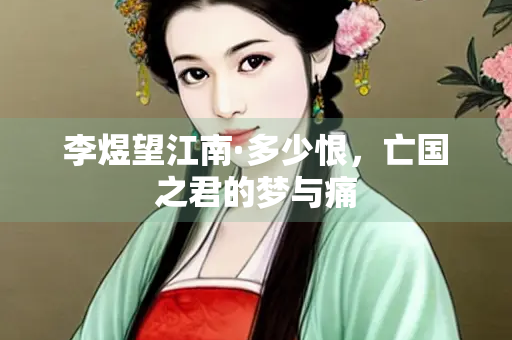 李煜望江南·多少恨，亡国之君的梦与痛