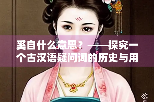奚自什么意思？——探究一个古汉语疑问词的历史与用法
