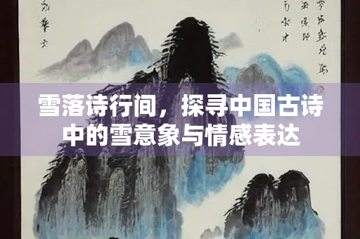雪落诗行间，探寻中国古诗中的雪意象与情感表达