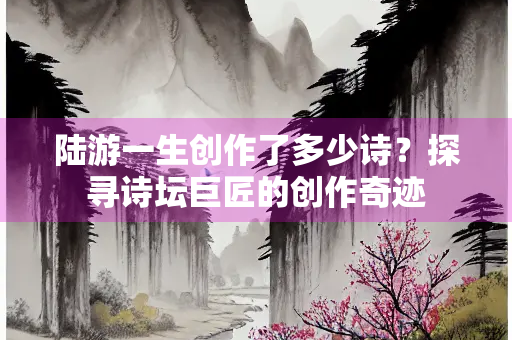 陆游一生创作了多少诗？探寻诗坛巨匠的创作奇迹