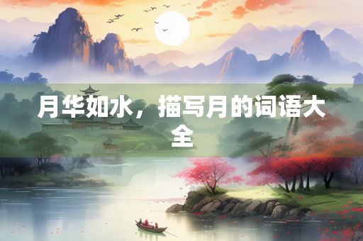 月华如水，描写月的词语大全