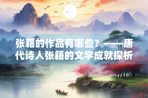 张籍的作品有哪些？——唐代诗人张籍的文学成就探析