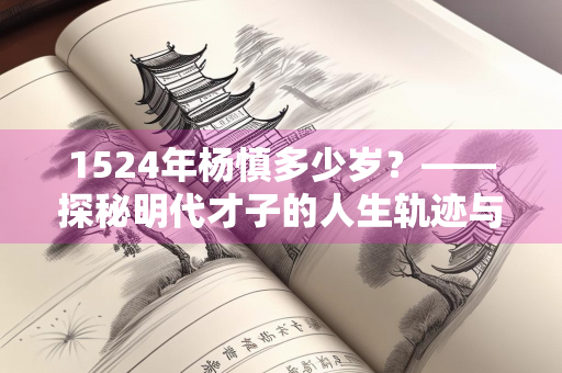 1524年杨慎多少岁？——探秘明代才子的人生轨迹与时代风云