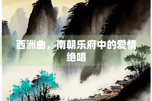 西洲曲，南朝乐府中的爱情绝唱