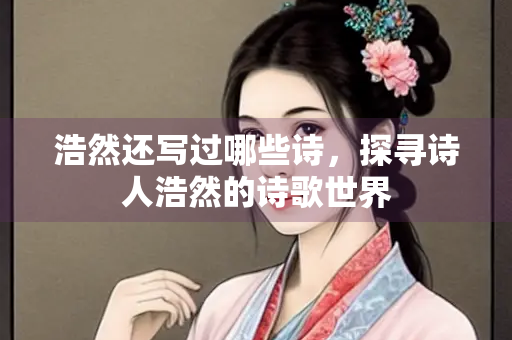 浩然还写过哪些诗，探寻诗人浩然的诗歌世界